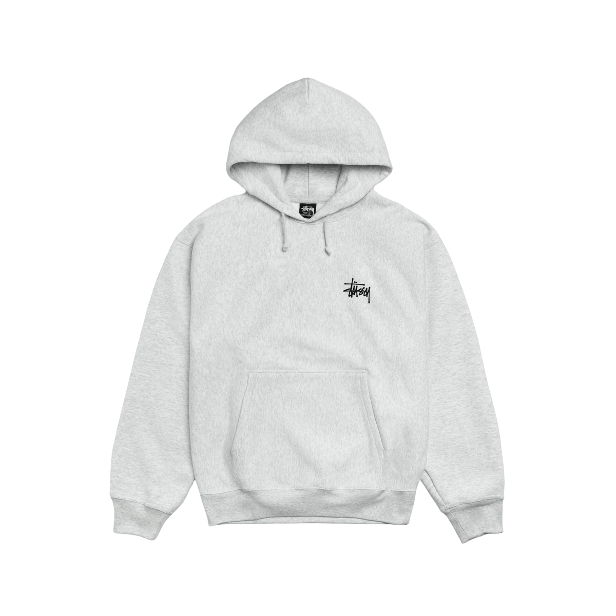 Stussy Basic Hoodie Ash Heather