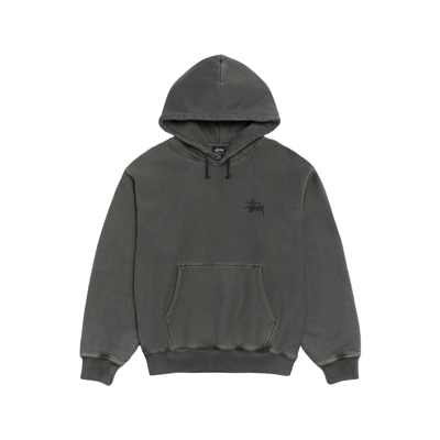 Stussy Basic Hoodie Pigment Dyed Black