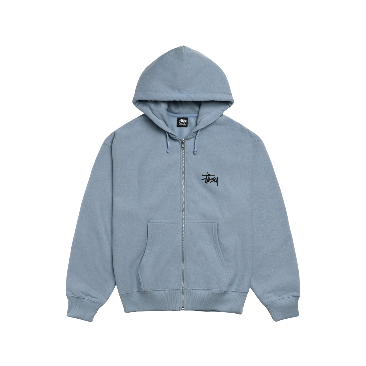 Stussy Basic Zip Hoodie Slate