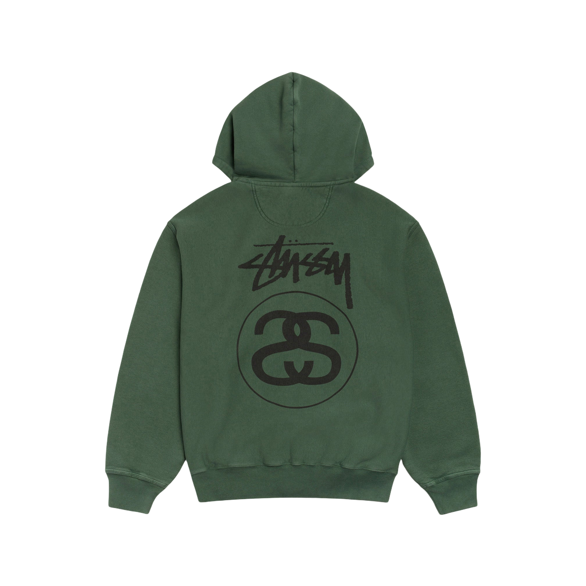 Thumbnail af Stussy Stock Link Zip Hoodie Pigment Dyed Pine 2