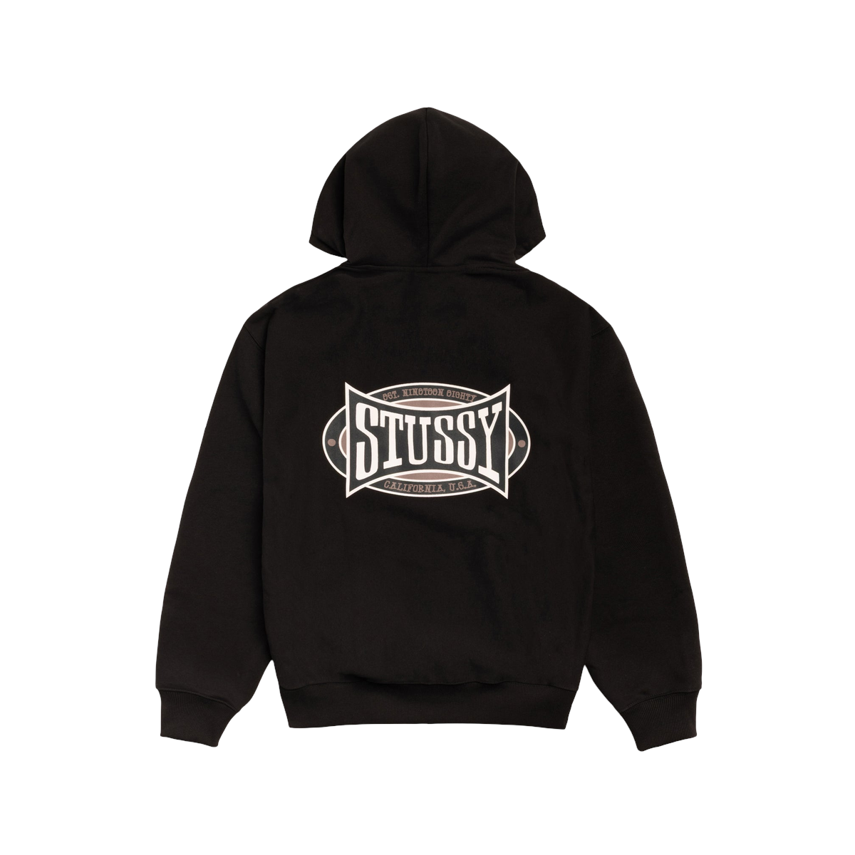Thumbnail af Stussy Champion Oval Zip Hoodie Black 2