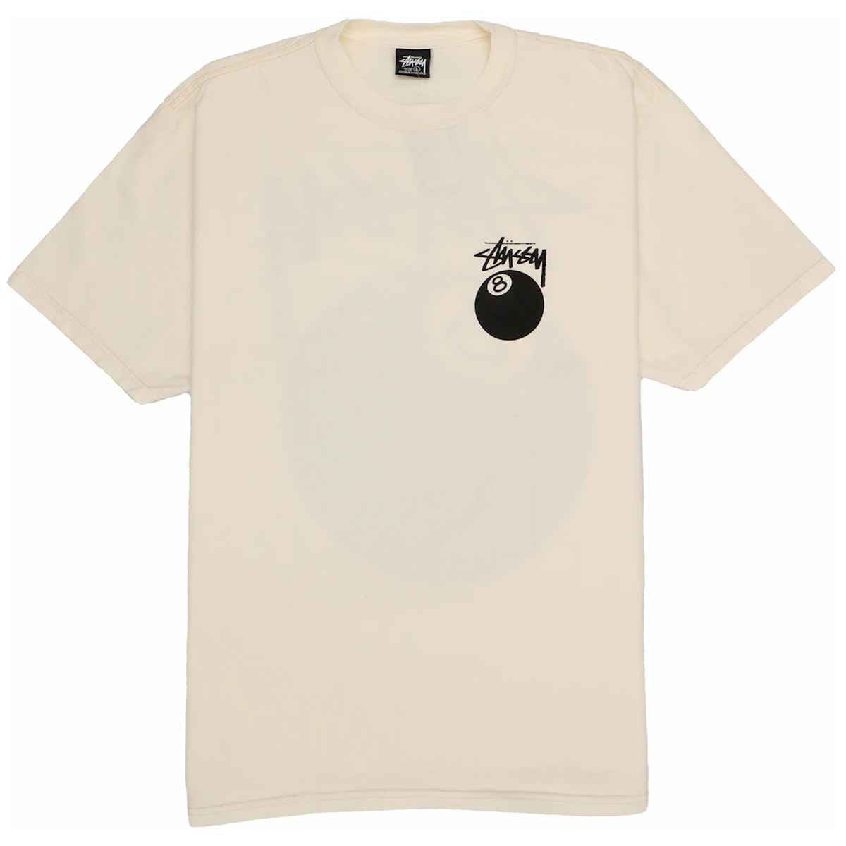 Stussy 8 Ball Pigment Dyed Tee Natural