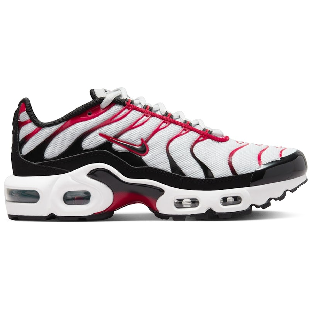 Nike Air Max Plus Pure Platinum Black White University Red 