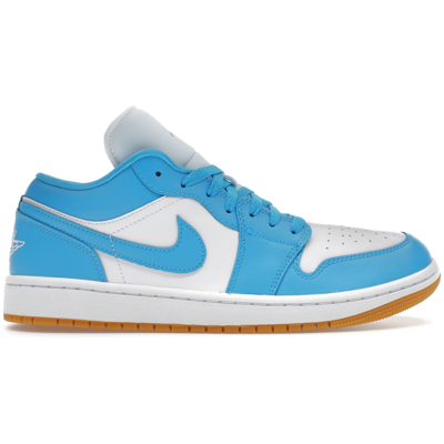 Air Jordan 1 Low White Gum Light Brown Dark Powder Blue