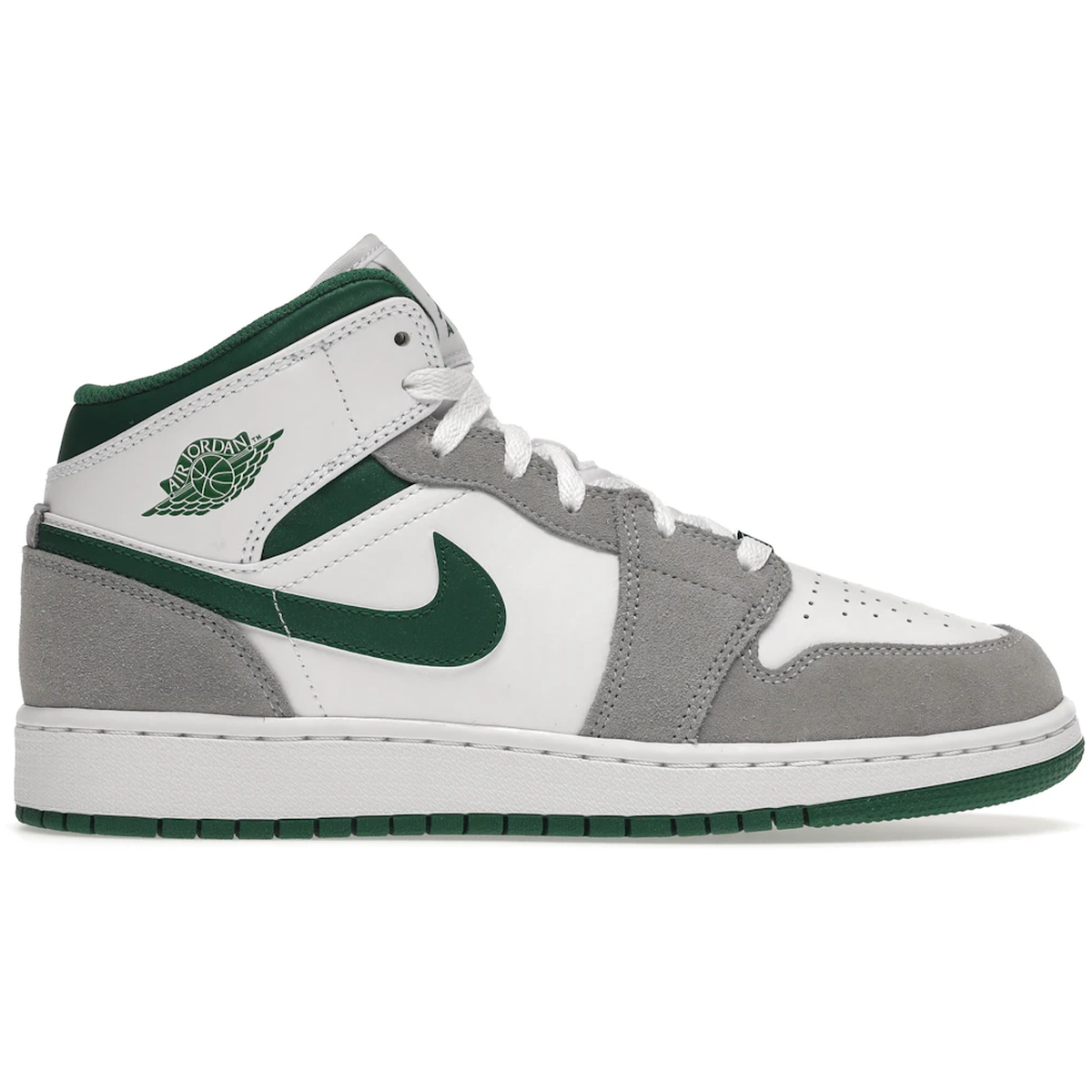 Air Jordan 1 Mid SE White Pine Green Smoke Grey 