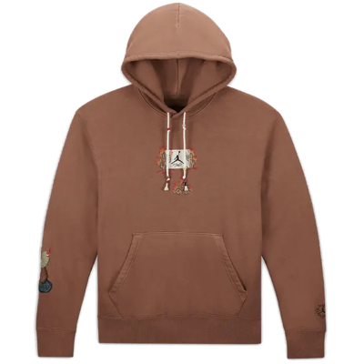 Travis Scott x Jordan Flight Graphic Hoodie Archaeo Brown