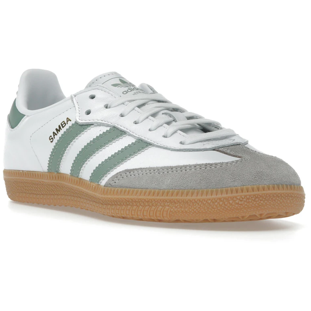 Thumbnail af Adidas Samba OG Cloud White Silver Green 2