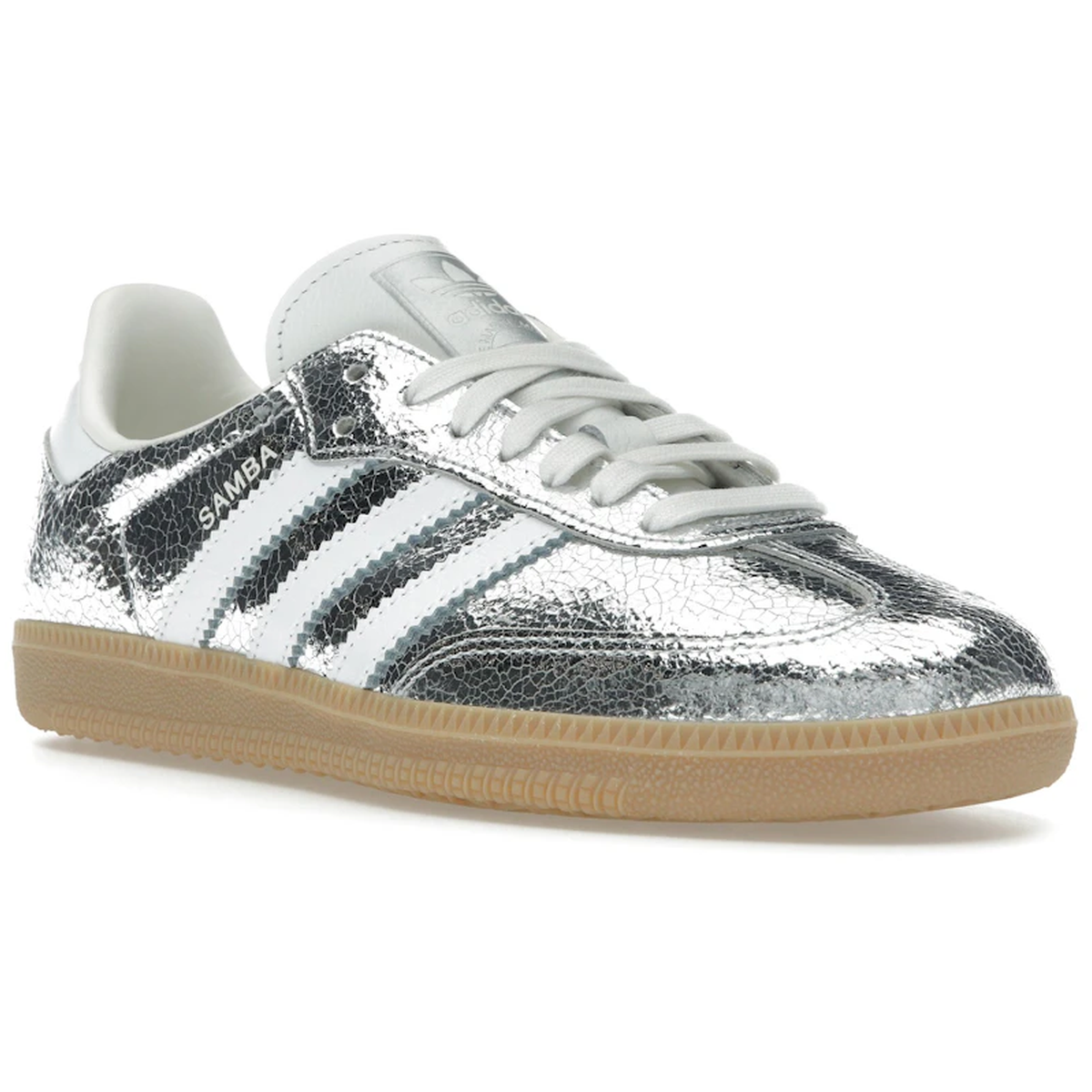 Thumbnail af Adidas Samba  Silver Metallic Cracked Leather 2