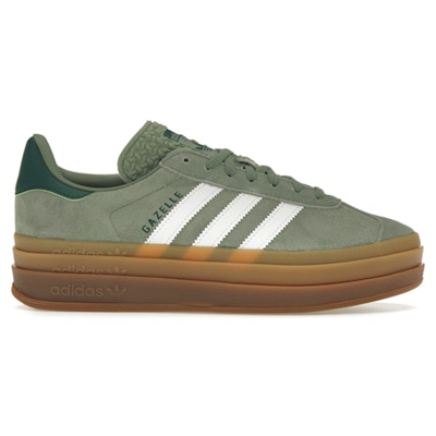 Adidas Gazelle Bold Silver Green Gum