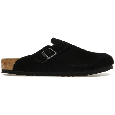Køb Birkenstock Birkenstock Boston Black Suede på NordicSneakers.dk