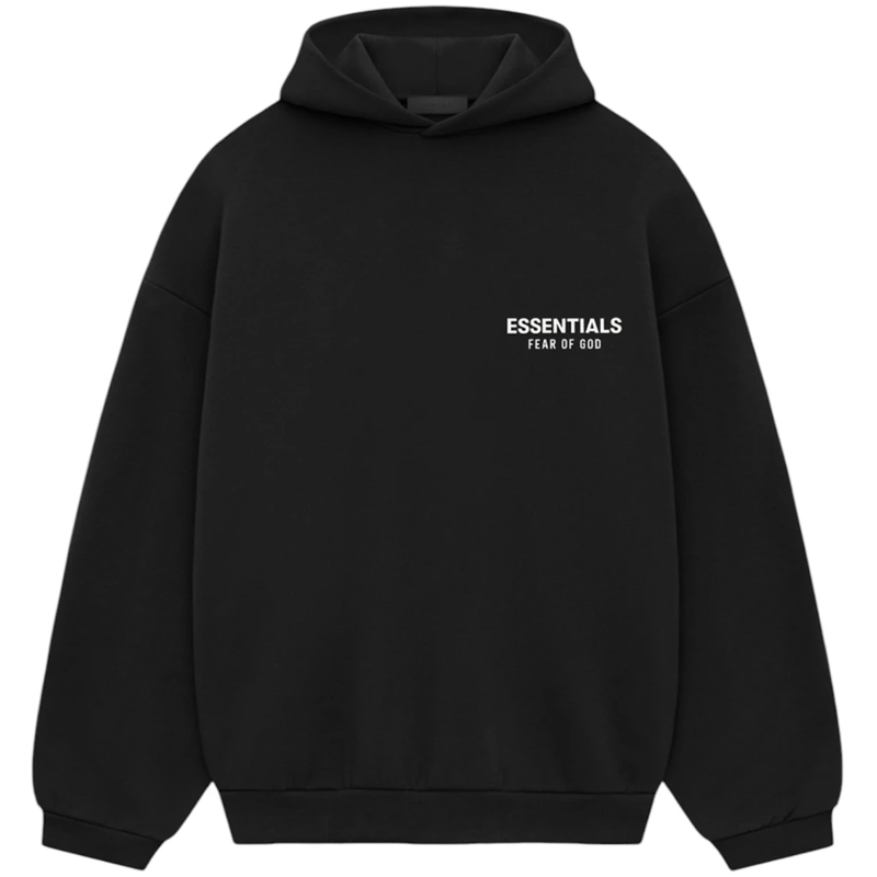 Fear of God Essentials Fleece Hoodie Black FW24