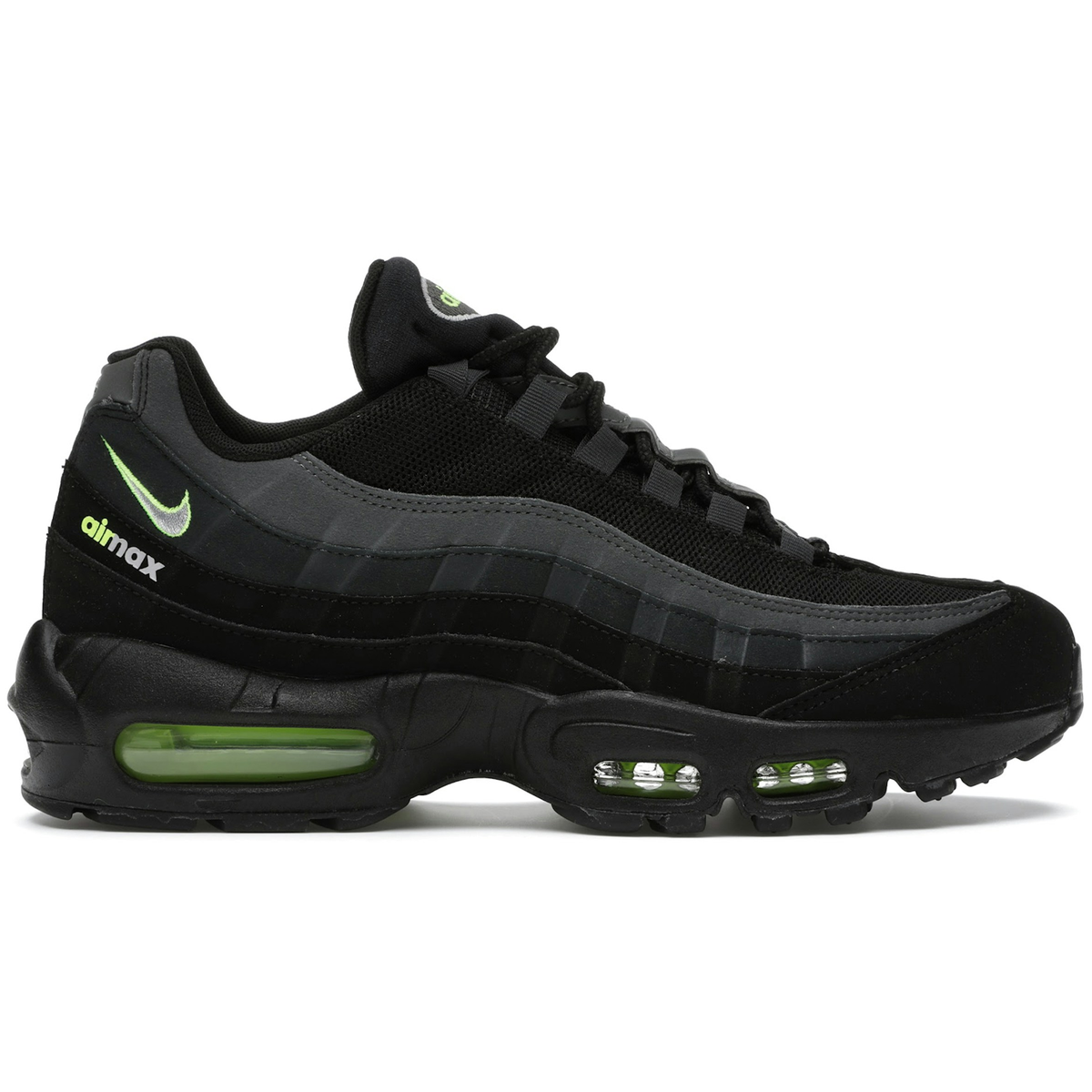 Nike Air Max 95 Logo Black Grey Volt
