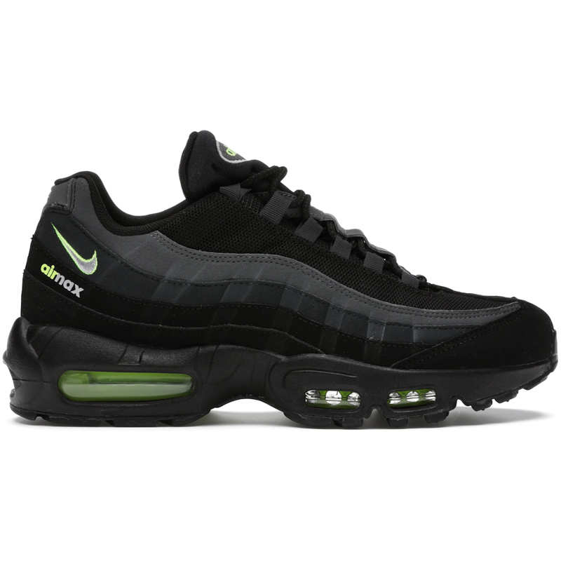 Nike Air Max 95 Logo Black Grey Volt