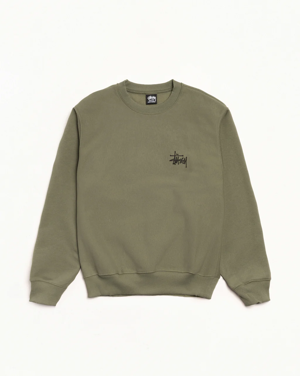 Thumbnail af Stussy Basic Crew Olive 2