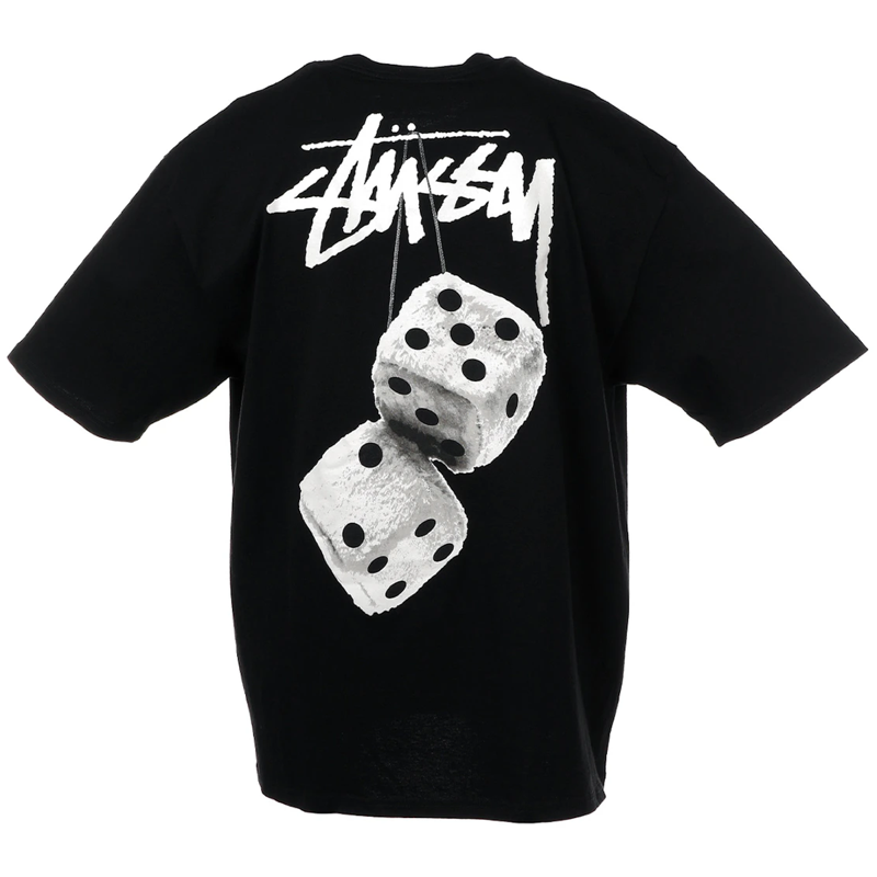 Stussy Fuzzy Dice Tee Black