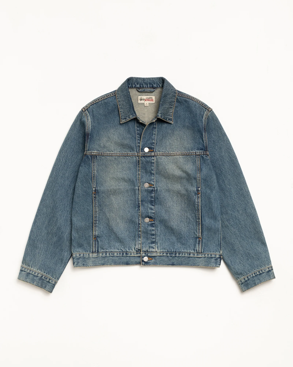 Thumbnail af Stussy Trucker Jacket Denim 2