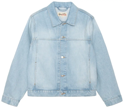 Stussy Trucker Jacket Denim Light Wash